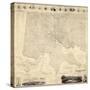 1822, Baltimore Wall Map, Maryland, United States-null-Stretched Canvas