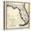 1823, Florida State Map, Florida, United States-null-Stretched Canvas