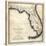 1823, Florida State Map, Florida, United States-null-Stretched Canvas