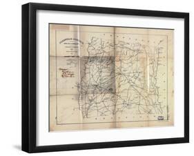 1825, Abbeville District surveyed 1820, South Carolina, United States-null-Framed Giclee Print