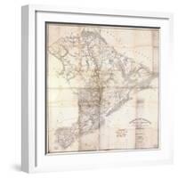 1825, Charleston District surveyed 1820, South Carolina, United States-null-Framed Giclee Print