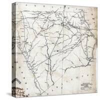 1825, Chesterfield District surveyed 1819, South Carolina, United States-null-Stretched Canvas