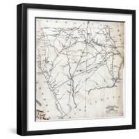 1825, Chesterfield District surveyed 1819, South Carolina, United States-null-Framed Giclee Print