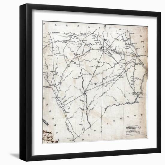 1825, Chesterfield District surveyed 1819, South Carolina, United States-null-Framed Giclee Print