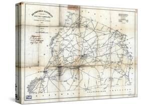 1825, Edgefield District surveyed 1817, South Carolina, United States-null-Stretched Canvas