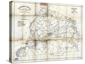 1825, Edgefield District surveyed 1817, South Carolina, United States-null-Stretched Canvas