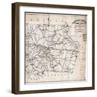 1825, Fairfield District surveyed 1820, South Carolina, United States-null-Framed Giclee Print
