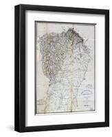 1825, Pendleton District surveyed 1820, South Carolina, United States-null-Framed Giclee Print