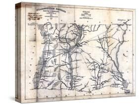 1825, Williamsburgh District surveyed 1820, South Carolina, United States-null-Stretched Canvas