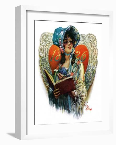 "1826 Valentine,"February 13, 1926-Paul Stahr-Framed Giclee Print