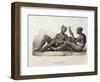 1827 Nukahiva Marquesas Tattooed Couple-Stewart Stewart-Framed Photographic Print