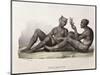 1827 Nukahiva Marquesas Tattooed Couple-Stewart Stewart-Mounted Photographic Print