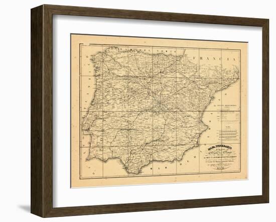 1829, Portugal, Spain-null-Framed Giclee Print