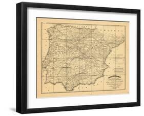 1829, Portugal, Spain-null-Framed Giclee Print