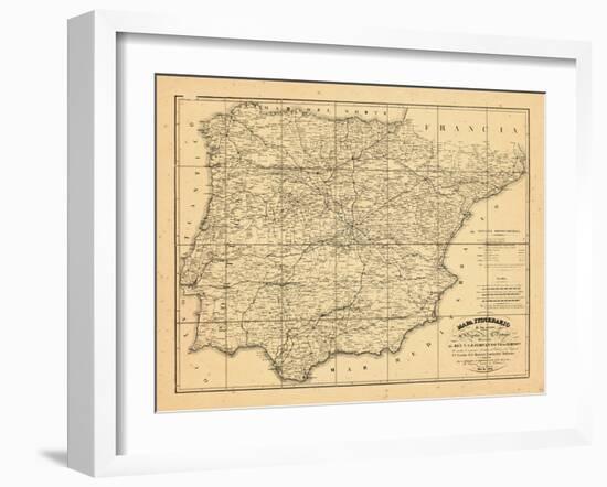 1829, Portugal, Spain-null-Framed Giclee Print