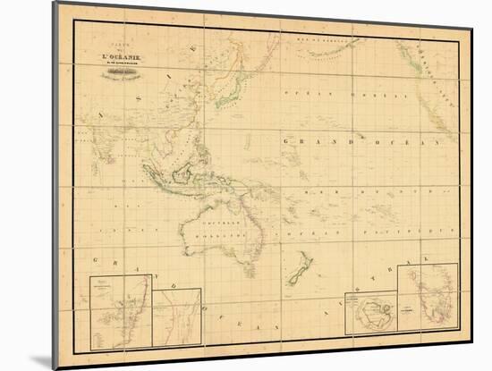 1831, Indonesia, Malaysia, Philippines, Oceania-null-Mounted Giclee Print