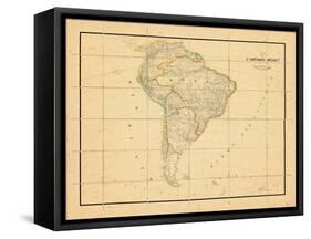 1831, South America-null-Framed Stretched Canvas