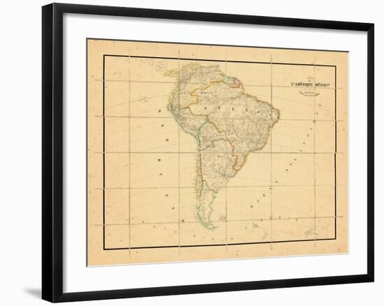 1831, South America-null-Framed Giclee Print