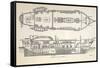 1832 Darwin's Ship HMS Beagle Plan-Paul Stewart-Framed Stretched Canvas