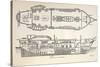 1832 Darwin's Ship HMS Beagle Plan-Paul Stewart-Stretched Canvas