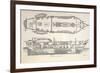 1832 Darwin's Ship HMS Beagle Plan-Paul Stewart-Framed Photographic Print