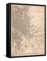 1833 Paris Map-N. Harbick-Framed Stretched Canvas