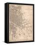 1833 Paris Map-N. Harbick-Framed Stretched Canvas