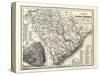 1833, South Carolina Railroad and Transport Map, South Carolina, United States-null-Stretched Canvas