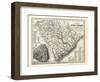 1833, South Carolina Railroad and Transport Map, South Carolina, United States-null-Framed Giclee Print