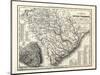 1833, South Carolina Railroad and Transport Map, South Carolina, United States-null-Mounted Giclee Print