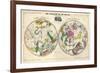 1835, Circumpolar Map Composite, Constellations-null-Framed Giclee Print