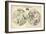 1835, Circumpolar Map Composite, Constellations-null-Framed Giclee Print