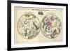 1835, Circumpolar Map Composite, Constellations-null-Framed Premium Giclee Print