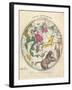 1835, Circumpolar Map Northern, Constellations-null-Framed Giclee Print