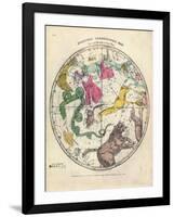 1835, Circumpolar Map Northern, Constellations-null-Framed Giclee Print