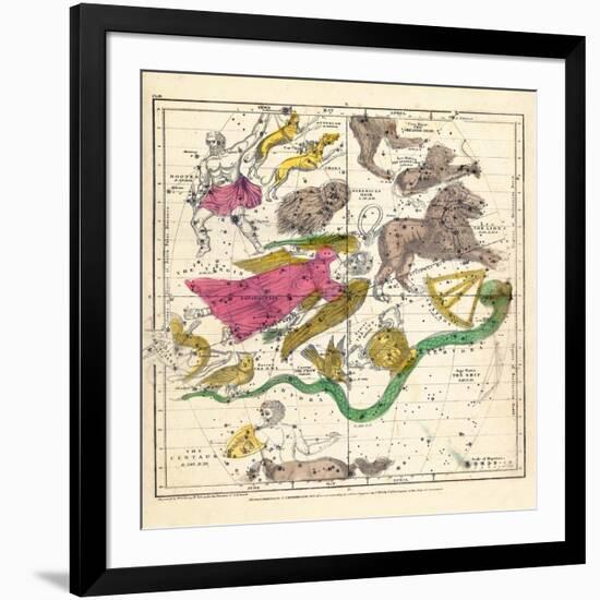 1835, Constellations April - June-null-Framed Giclee Print