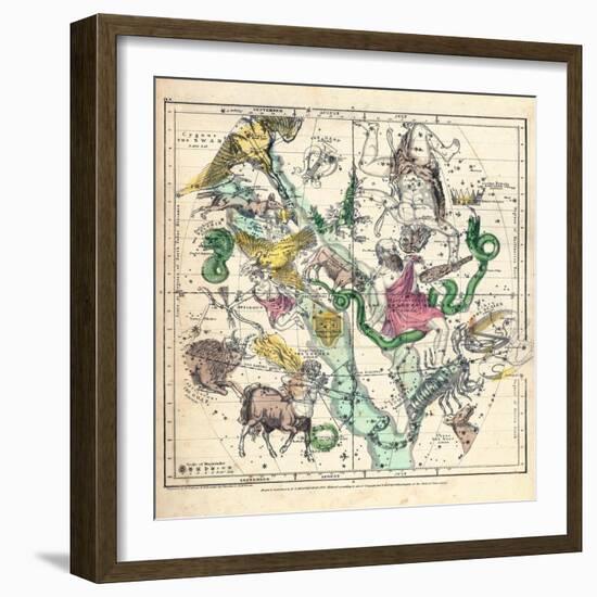 1835, Constellations July - September-null-Framed Giclee Print