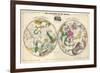 1835, Geography of the Heavens, Northern - Southern-null-Framed Premium Giclee Print