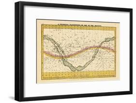 1835, Map of the Heavens-null-Framed Giclee Print