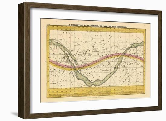 1835, Map of the Heavens-null-Framed Giclee Print