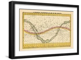 1835, Map of the Heavens-null-Framed Giclee Print