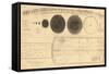 1835, Solar System - Magnitudes and Distance-null-Framed Stretched Canvas