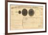 1835, Solar System - Magnitudes and Distance-null-Framed Giclee Print