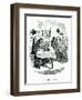 1836 Dining Room Scene-George Cruikshank-Framed Art Print