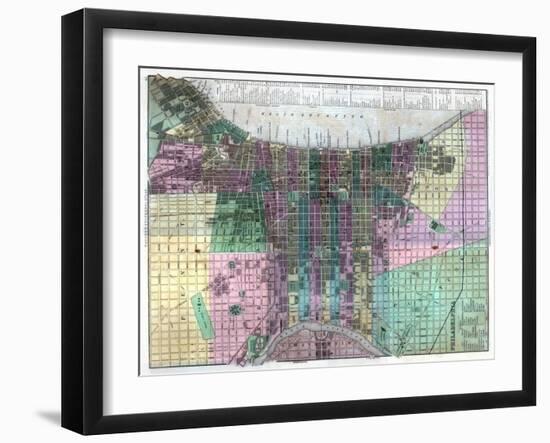 1836, Philadelphia 1836, Pennsylvania, United States-null-Framed Giclee Print