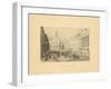 1840, Boston View of State Street, Massachusetts, United States-null-Framed Giclee Print