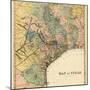 1840s, Texas State Map, Texas, United States-null-Mounted Giclee Print