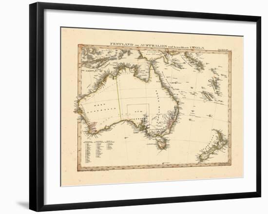 1841, Australia, New Zealand-null-Framed Giclee Print