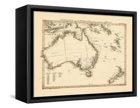 1841, Australia, New Zealand-null-Framed Stretched Canvas