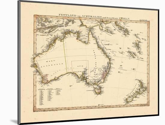 1841, Australia, New Zealand-null-Mounted Giclee Print